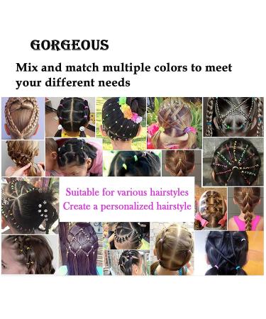 1000Pcs Colorful Small Elastic Hair Bands for Women, Girls, and Toddlers - Mini Rubber Bands for Ponytails, Braids, and Hairstyles - Buy Online on GoSupps.com