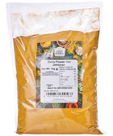 Old India Curry Powder Hot Jamaican 1kg 1 kg (Pack of 1)