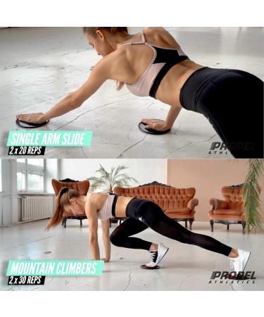 ProPel Athletics Core Slider Set | Premium Double-Sided Abdominal Training Kit | Includes Free Workout Video & Travel Bag | Perfect for Hardwood or Carpet | Slide into Fitness - Buy Online on GoSupps.com