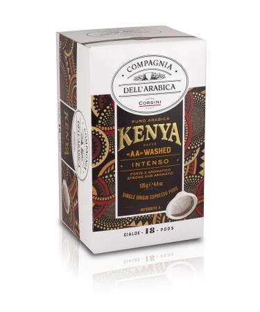 Corsini Coffee Arabica Company Kenya Espresso Coffee Washed Aa Pods 72 Units 130 g