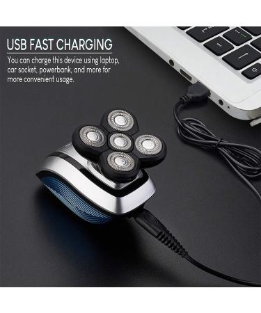 Head Shaver for Bald Men | Electric Skull Razor & 4-in-1 Grooming Kit | Waterproof Rechargeable Clipper & Trimmer (Silver - Buy Online on GoSupps.com