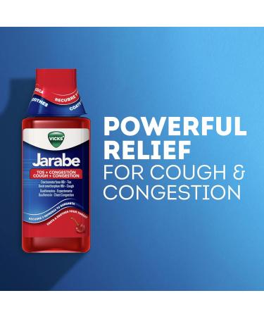 Vicks Cherry Cough & Congestion Cold Medicine - 8 fl oz - Buy Online on GoSupps.com