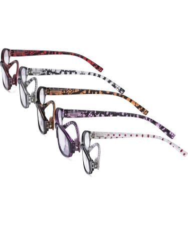 Eyekepper 5 Pack Women's Reading Glasses - Cute Polka Dot Readers +2.25 - Stylish & Comfortable Optics for All Occasions - Buy Online on GoSupps.com