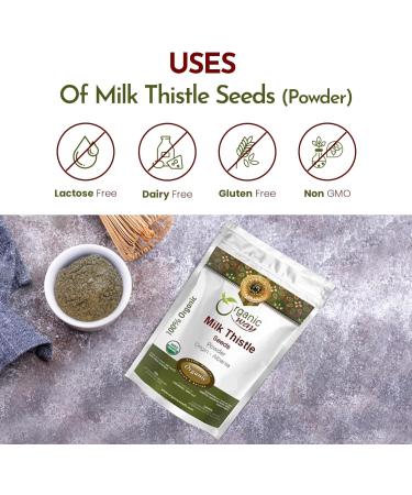 Organic Way Milk Thistle Seeds Powder (Silybum Marianum) - Herbal Tea | European Wild-Harvest | Organic & Kosher Certified | Non GMO & Gluten Free | USDA Certified | Origin - Albania 2 Oz (Pack of 1) 2 Ounce (Pack of 1) - Buy Online on GoSupps.com