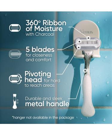 Gillette Venus Extra Smooth Charcoal Women's Razor Blade Refills - 6 Count - Buy Online on GoSupps.com