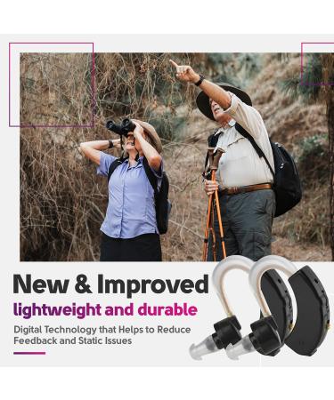 Set of 2 Digital Devices with Noise Reducing Feature for Adults, Seniors & Women - Black - Buy Online on GoSupps.com