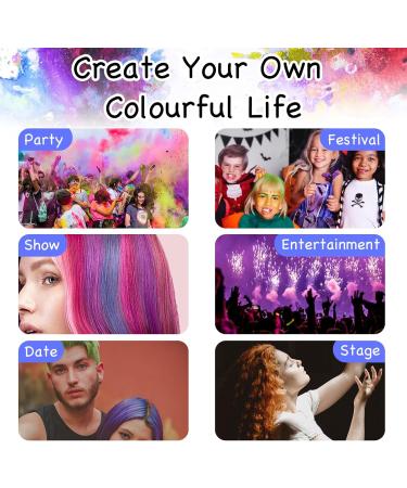 Xumann 8PCS Hair Chalks for Girls Kids Washable DIY Washable Temporary Hair Chalk for Halloween Makeup Birthday Party - Buy Online on GoSupps.com