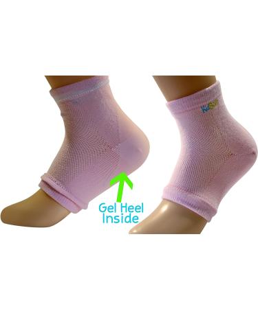 KidSole RX Gel Sports Sock for Kids | Heel Sensitivity & Plantar Fasciitis Relief | US Kid's Sizes 2-7 (Pink) - Buy Online on GoSupps.com