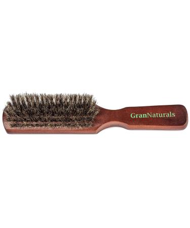 GranNaturals Soft Boar Bristle Hair Brush for Men - Ideal for Styling Beards, Fades, Waves, and Thinning Hair - Buy Online on GoSupps.com
