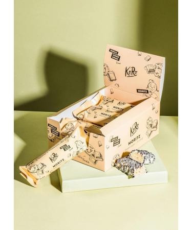 Buy KoRo Moritz Protein Bar Vanilla 12-Pack (12 x 60g) - Delicious Cookie Dough Flavor for Energy & Nutrition | International Shipping Available - Buy Online on GoSupps.com