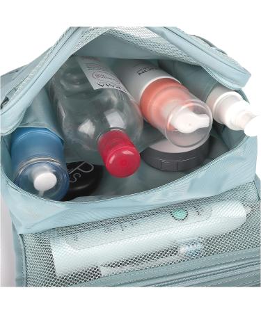 Travel Hanging Toiletry Wash Bag Makeup Cosmetic Organizer for Women Waterproof (Sky Blue) - Buy Online on GoSupps.com