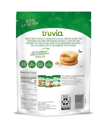 Truvia Sweet Complete Granulated All-Purpose Calorie-Free Sweetener from the Stevia Leaf 16 oz Bag (Pack of 1) Granulated All-Purpose Stevia - Buy Online on GoSupps.com