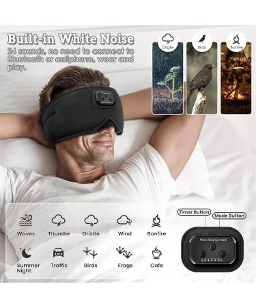 Flashmen 3D Bluetooth Sleep Mask with White Noise Timer and Bluetooth Headphones - Buy Online on GoSupps.com