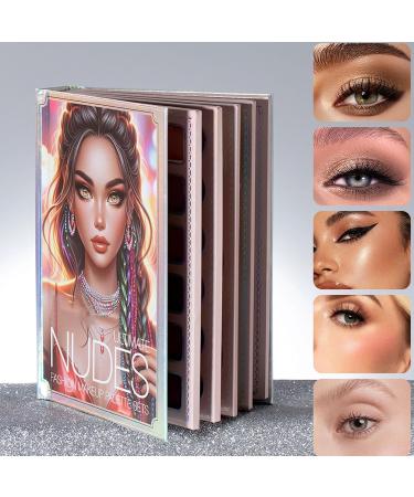 Palette de Maquillage Style Livre de Mode - Palette de Maquillage Visage D' Paupi res Portable | Pour tudiants Voyageurs D butants Quotidien F tes Mariage Et - Buy Online on GoSupps.com