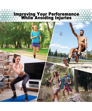 Ankle Brace for Achilles & Plantar Fasciitis Relief Compression Sleeve & Support Strap for Men & Women | Heel Protector for Pain Relief & Tendonitis - Buy Online on GoSupps.com