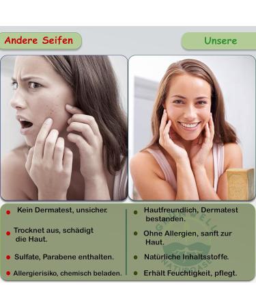 Gr nwell Naturoase Aleppo Soap 200g - Natural Olive Oil & Laurel Oil Soap for Face Body & Hair | Dermatest Excellent - Buy Online on GoSupps.com