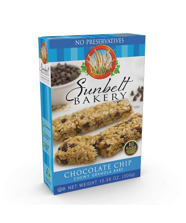 Sunbelt Bakery Chocolate Chip Chewy Granola Bars 1.1 oz - 120 Count (12 Boxes) | Bulk Pack of 12 Bars | Delicious Snack for On-the-Go - Buy Online on GoSupps.com