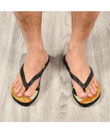 Shop Mnsruu Halloween Cat Moon Flip Flops - Stylish Slippers for Men & Women | Perfect for Home Spa and Travel - XL Size Available - Buy Online on GoSupps.com