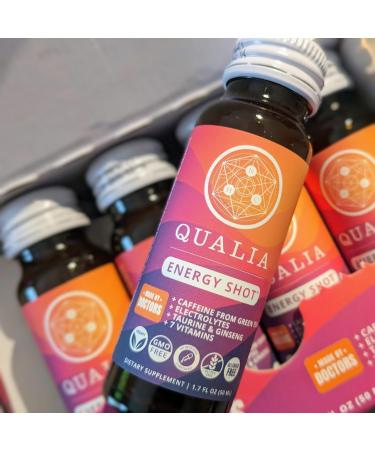 Qualia Energy Shot | Naturopathic Doctor-Formulated Energy Boost with Ginseng & B Vitamins | No Artificial Ingredients | Enhance Focus & Combat Brain Fog - Buy Online on GoSupps.com
