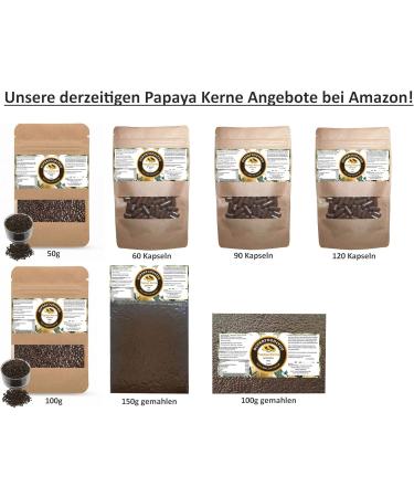 Buy Superfood4you Papaya Kernel Powder Action 150g - Raw Food Quality 100% Pure Additive-Free Papain Rich - International Shipping Available - Buy Online on GoSupps.com