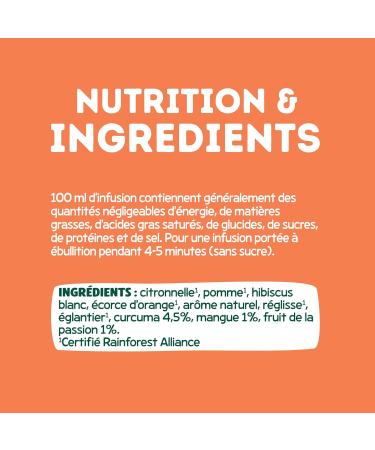 Elephant Flavored Infusion Mango Passion Flavor Rainforest Alliance Certified 100% Natural Ingredients 20 Sa - Buy Online on GoSupps.com
