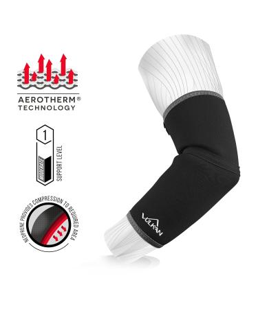 Vulkan Classic Elbow Support - Lightweight Tennis Elbow Sleeve for Tendonitis Relief | X-Large Compression & Breathable Design - Buy Online on GoSupps.com