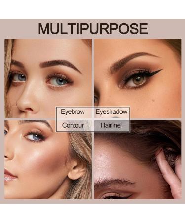 Buy Waterproof Eyebrow Powder - 2 Shades Palette with Brush | Long-Lasting Eyebrow Filler #003 Dark Brown - International Shipping Available - Buy Online on GoSupps.com