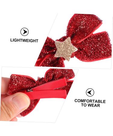 minkissy 4 Pairs Bow Tie Christmas Bowknot Hairpin Toddler Christmas Hat Party Bag Stuffers for Kids Christmas Bow Scrunchies Kids Christmas Bow Baby Bows Santa Hat Fabric Elasticity Bride - Buy Online on GoSupps.com