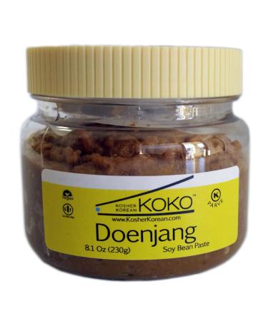 Koko Doenjang Korean Miso (Fermented Soybean Paste) 8.1oz(230g) - Certified Kosher Doenjang - Premium Gluten Free 100% Korean - All Natural 8.1 Ounce (Pack of 1)