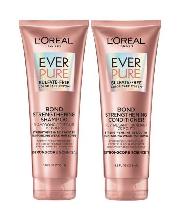 L'Oreal Paris EverPure Bonding Shampoo and Conditioner Kit for Color-Treated Hair, 6.8 Ounce (Set of 2) Shampoo & Conditioner set