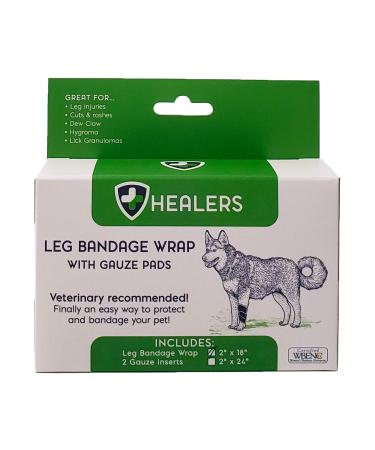 HEALERS Small Leg Wraps BLUE Medium