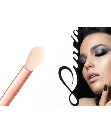 Luvia Vegan Eyeshadow Blender Brush VS326 - Black/Rose Gold | Perfect for Flawless Blending - Buy Online on GoSupps.com