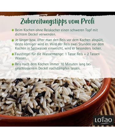 Noble Lotao Organic Basmati Rice Mix (4x500g) | Nutty Flavor | Vegan & Vegetarian | Versatile for Pans & Woks | International Shipping - Buy Online on GoSupps.com