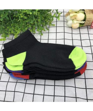 Jamegio 20 Pairs Kids Half Cushion Low Cut Athletic Ankle Socks - Size B 6-8 Years - Buy Online on GoSupps.com