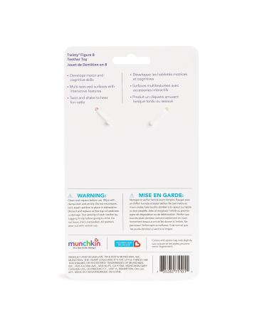 Munchkin Twisty Figure 8 Baby Teether Toy - BPA Free (6+ Months) - Buy Online on GoSupps.com