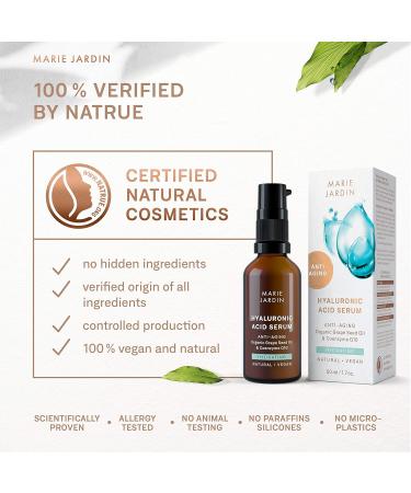  MARIE JARDIN High Dose Hyaluronic Acid Q10 & Vitamin C Serum Vegan 50ml Scientifically Proven Anti-Aging Effect - Organic Natural Cosmetics by Marie Jardin - Buy Online on GoSupps.com