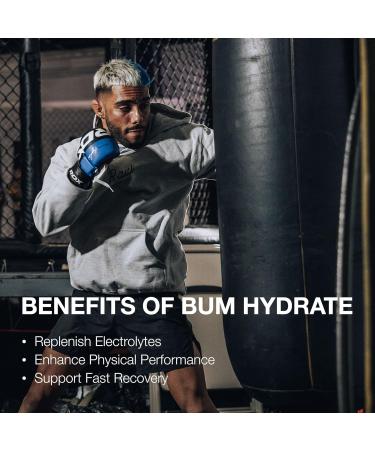 RAW Electrolytes Powder Hydration Drink Mix Packets Bum Hydrate (Lemon Lime 20 Servings) - Electrolyte Hydration Packets Supports Muscle Function & Endurance - Keto Free Electrolytes Powder Packets - Buy Online on GoSupps.com