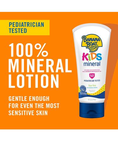 Banana Boat Kids Mineral Sunscreen Lotion SPF 50+ - 9 fl oz | Safe & Gentle Protection - Buy Online on GoSupps.com