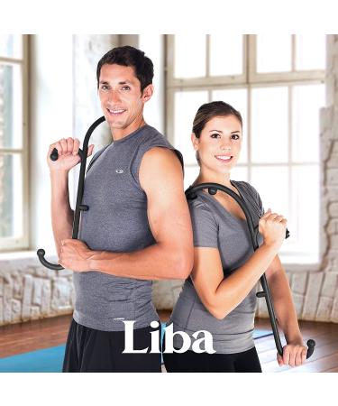 LiBa Trigger Point Massager for Fibromyalgia Pain Relief - Self Massage Cane Therapy Tool for Back, Neck, and Foot with Back Scratcher - Ideal Gift for Men and Women, White Elephant Gifts - Buy Online on GoSupps.com