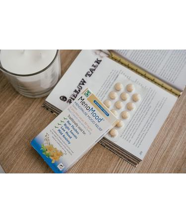 MenoMood Menopause Relief Tablets - St. John's Wort & Black Cohosh Extract - Hot Flushes & Night Sweats Support - 30 Tablets - Buy Online on GoSupps.com