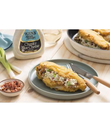 Ken's Steak House Chunky Blue Cheese Dressing 16 Ounce (Pack of 2) - Creamy and Flavorful Dressing - Buy Online on GoSupps.com