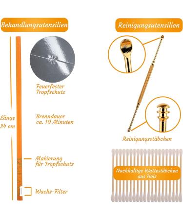 Cedelli 55 Cleaning and Relaxation Set - Ear Candle Kit for Deep Cleaning & Relaxation - Buy Online on GoSupps.com