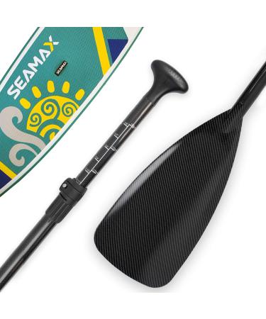 Seamax Carbon Fiber Adjustable SUP Paddle 65'-85' for Stand Up Paddle Board