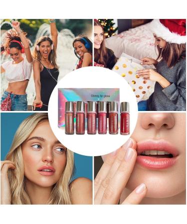 Lip gloss fuller plumping lip gloss 6 Pieces Moisturizing Lip Gloss Lip Clay Lip Gloss Long Lasting Makeup Cosmetics Lipstick Makeup for Women Girls Lips and Cheeks - Buy Online on GoSupps.com