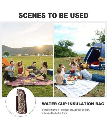 TOYANDONA Baby Feeding Bag - Leopard Print Bottle Holder | Portable Milk Bottle Warmer with Zipper Pouch - Buy Online on GoSupps.com
