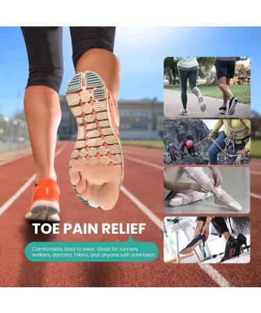 Welnove Toe Caps & Protectors - 10 Pack Silicone Toe Sleeves for Pain Relief & Protection from Corns & Calluses (Small - Buy Online on GoSupps.com