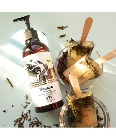 Yope Natural Shower Gel | 98% Natural Ingredients | B C K and P Vitamins | Skin Regeneration | Nourishing | Moisturising | For Sensitive Skin Chinese Tea - Buy Online on GoSupps.com