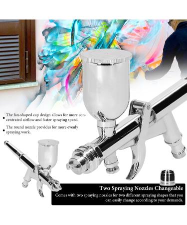 HOYYT Airbrush Kit T217A Airbrush Kit 0.5mm Air Brush Set with 15CC Paint Fluids Cups for Car Model DIY Painting Makeup Nail Art Cake Decorating Design - Buy Online on GoSupps.com