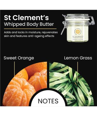 St Clement's Whipped Body Butter | Moisturising & Nourishing | Enriched With Shea Butter & Coconut Oil | Anti-Ageing & Anti-Inflammatory | Edinburgh Skin Care Company - Buy Online on GoSupps.com