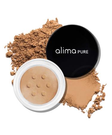 Alima Pure - Full Coverage Concealer Makeup - Velvety Loose Powder Mineral Concealer Under Eye Concealer for Dark Circles or Concealer Full Coverage with Soothing Minerals and Gentle Pigments - Maple .08 oz/ 2.5 g 0.07 Ounce (Pack of 1) Maple